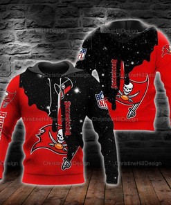 Nfl Tampa Bay Buccaneers Snowflake 3D All Over Print Zip Up Hoodiezip Up Hoodie