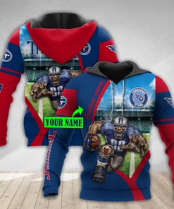 Nfl Tennessee Titans Custom Name 3D All Over Print Hoodie