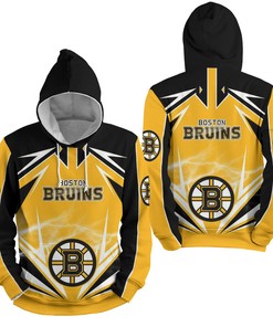 Nhl Boston Bruins Lighting 3D Full Over Print Hoodie Zip Hoodie Sweater Tshirt 3