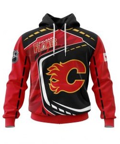 Nhl Calgary Flames 3D All Over Print Zip Up Hoodie Option