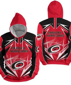 Nhl Carolina Hurricanes Lighting 3D Full Over Print Hoodie Zip Hoodie Sweater Tshirt 2