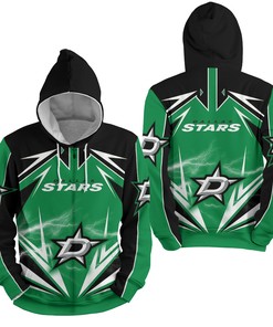 Nhl Dallas Stars Lighting 3D Full Over Print Hoodie Zip Hoodie Sweater Tshirt 3