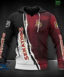 Nhl Hockey Team Ottawa Senators 3D All Over Print Hoodie