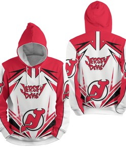 Nhl New Jersey Devils Lighting 3D Full Over Print Hoodie Zip Hoodie Sweater Tshirt 3