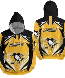 Nhl Pittsburgh Penguins Lighting 3D Full Over Print Hoodie Zip Hoodie Sweater Tshirt 3