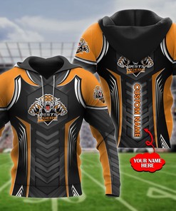 Ntthd1104 Personalized Wests Tigers 3D Hoodie Zip Hoodie, Nrl 3D All Over Print Hoodie Zip Hoodie