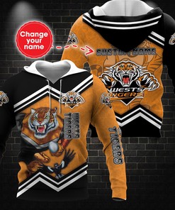 Ntthd1120 Personalized Wests Tigers 3D Hoodie Zip Hoodie, Nrl 3D All Over Print Hoodie Zip Hoodie