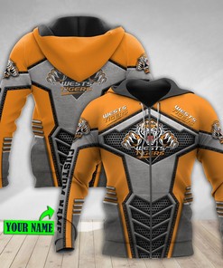 Ntthd1188 Hn Personalized Wests Tigers 3D Hoodie Zip Hoodie, Nrl 3D All Over Print Hoodie Zip Hoodie