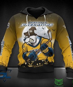 Nashville Predators Nhl Camo Veteran 3D All Over Print Hoodie With Zip Up