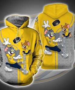 Nashville Predators Nhl Halloween Michael Myers, Jason Voorhees, Freddy Krueger 3D All Over Print Hoodie With Zip Up
