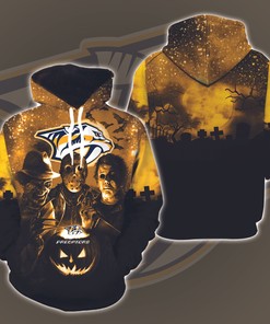 Nashville Predators Nhl Ice Bear 3D All Over Print Hoodie With Zip Up