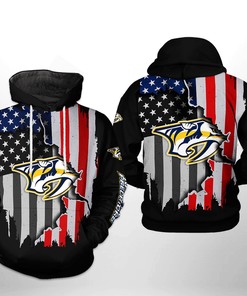 Nashville Predators Nhl Pattern 3D All Over Print Hoodie With Zip Up