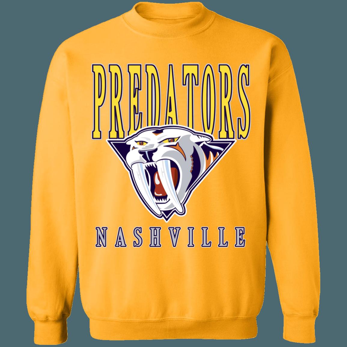 Nashville Predators SABRETOOTH Retro NHL Crewneck Sweatshirt Hoodie Shirt Gifts for Fans - Image 2