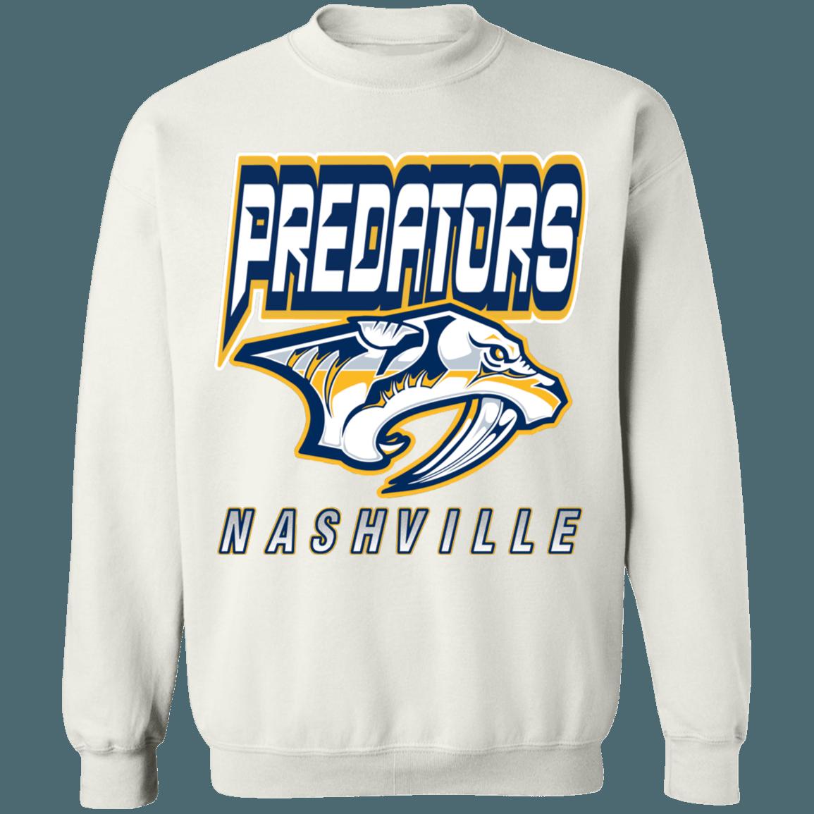 Nashville Predators SABRETOOTH Retro NHL Crewneck Sweatshirt Hoodie Shirt Gifts for Fans Sweater