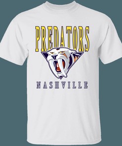 Nashville Predators SABRETOOTH Retro NHL T-Shirt Sweatshirt Hoodie Gifts for Fans