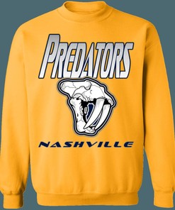 Nashville Predators SKULL Retro NHL Crewneck Sweatshirt Hoodie Shirt Gifts for Fans