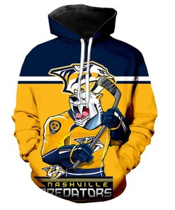 Nashville Predators Ultra Cool Long 3D Hoodie Zip Hoodie, Nhl 3D All Over Print Hoodie Zip Hoodie