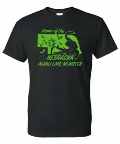 Nebraska Alkali Lake Monster - Cryptid Hunting Horror Shirt Sweatshirt Pullover Hoodie Reprinted Full Color Full Size