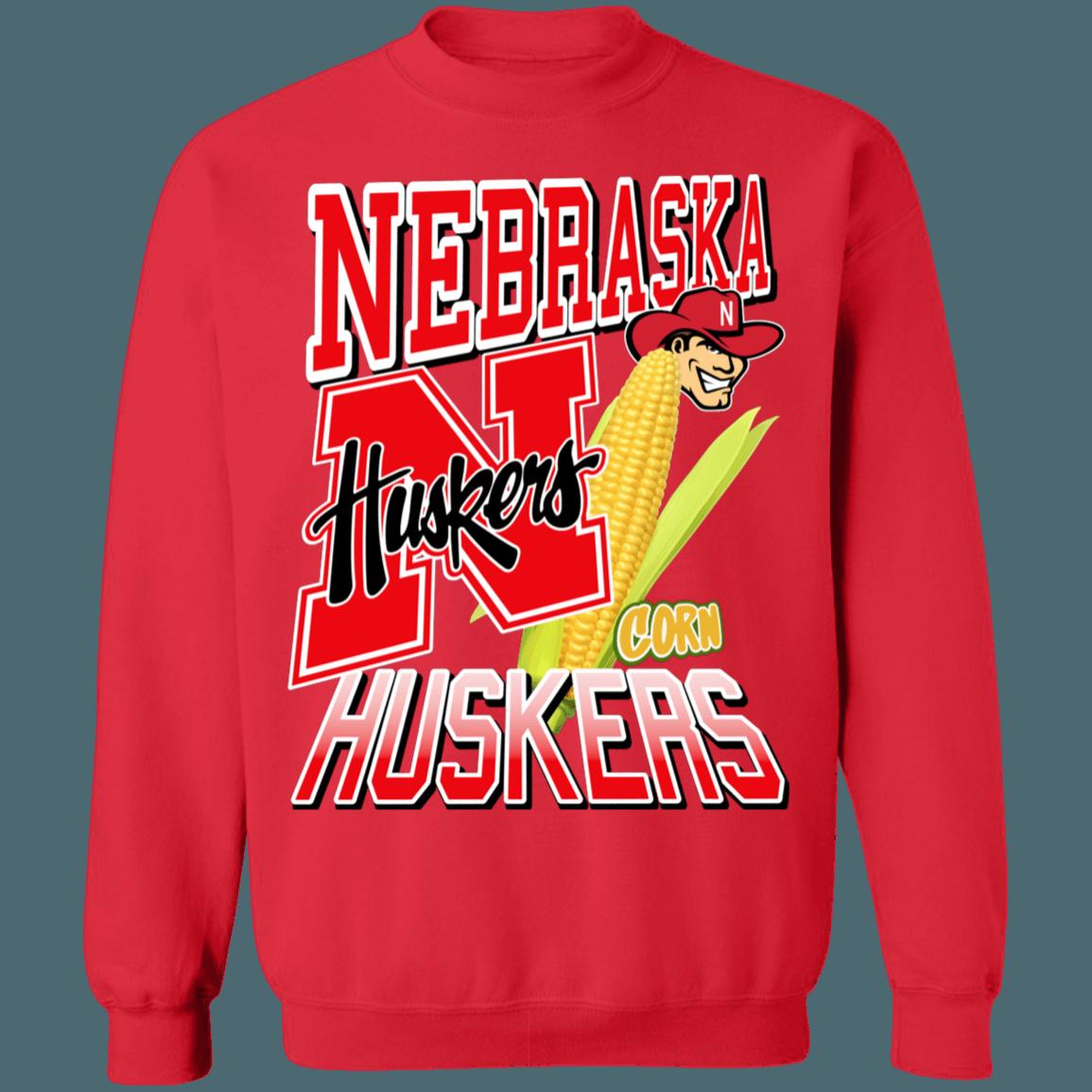 Nebraska Corn Huskers Vintage NCAA Crewneck Sweatshirt Hoodie Shirt Gifts for Fans