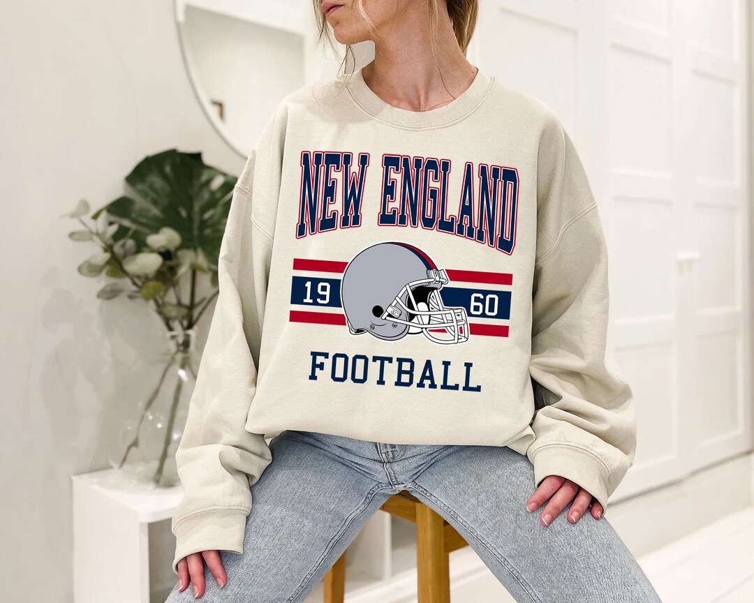 New England Football Sweatshirt, Vintage Retro New England Football Crewneck Sweatshirt, AFC Fan Shirt, NFL Shirt