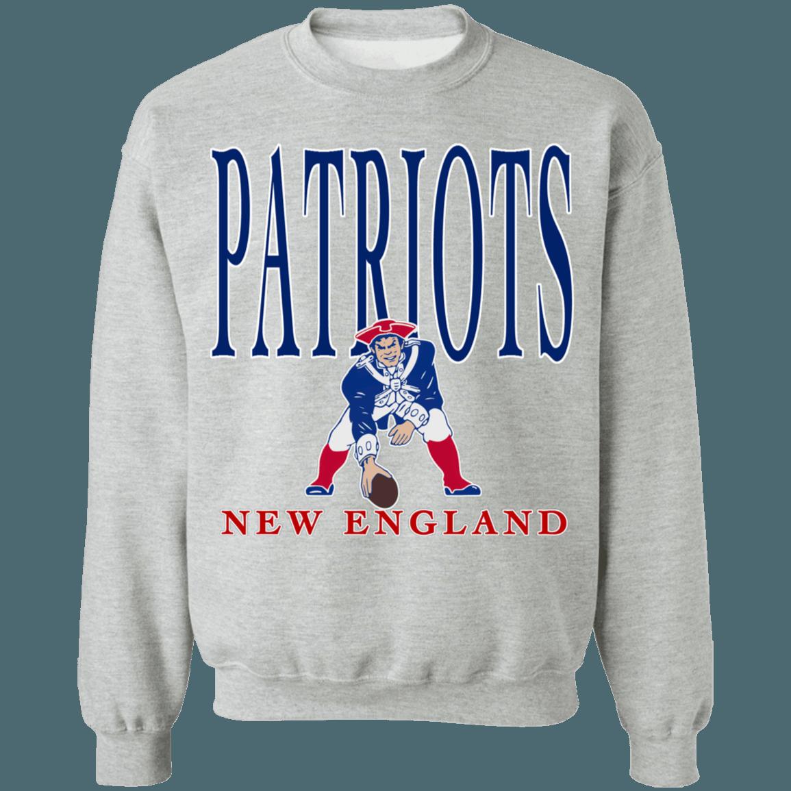 New England Patriots Retro NFL Crewneck Sweatshirt Hoodie Shirt Gifts for Fans