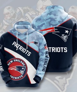 New England Patriots Camo 3D Hoodie Zip Hoodie, Nfl 3D All Over Print Hoodie Zip Hoodie