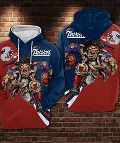 New England Patriots Nfl Football 3D All Over Print Zip Up Hoodie Option