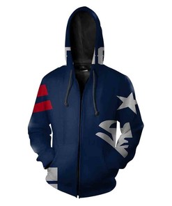 New England Patriots Nfl Football Blue Men And Women 3D All Over Print Zip Up Hoodie Option