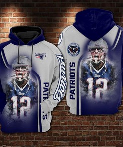 New England Patriots Nfl Football Tom Brady 3D All Over Print Zip Up Hoodie Option