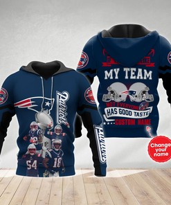 New England Patriots Personalized Team Player 3D Hoodie Zip Hoodie, Nfl 3D All Over Print Hoodie Zip Hoodie