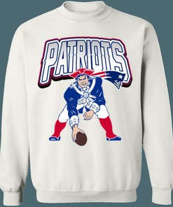 New England Patriots Vintage NFL Crewneck Sweatshirt Hoodie Shirt Gifts for Fans