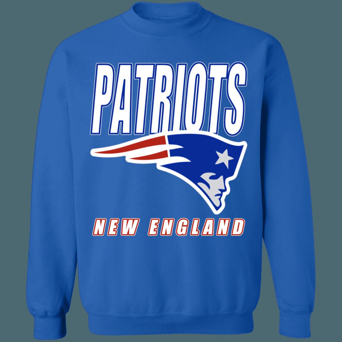 New England Patriots Vintage NFL Crewneck Sweatshirt Hoodie Shirt Gifts for Fans