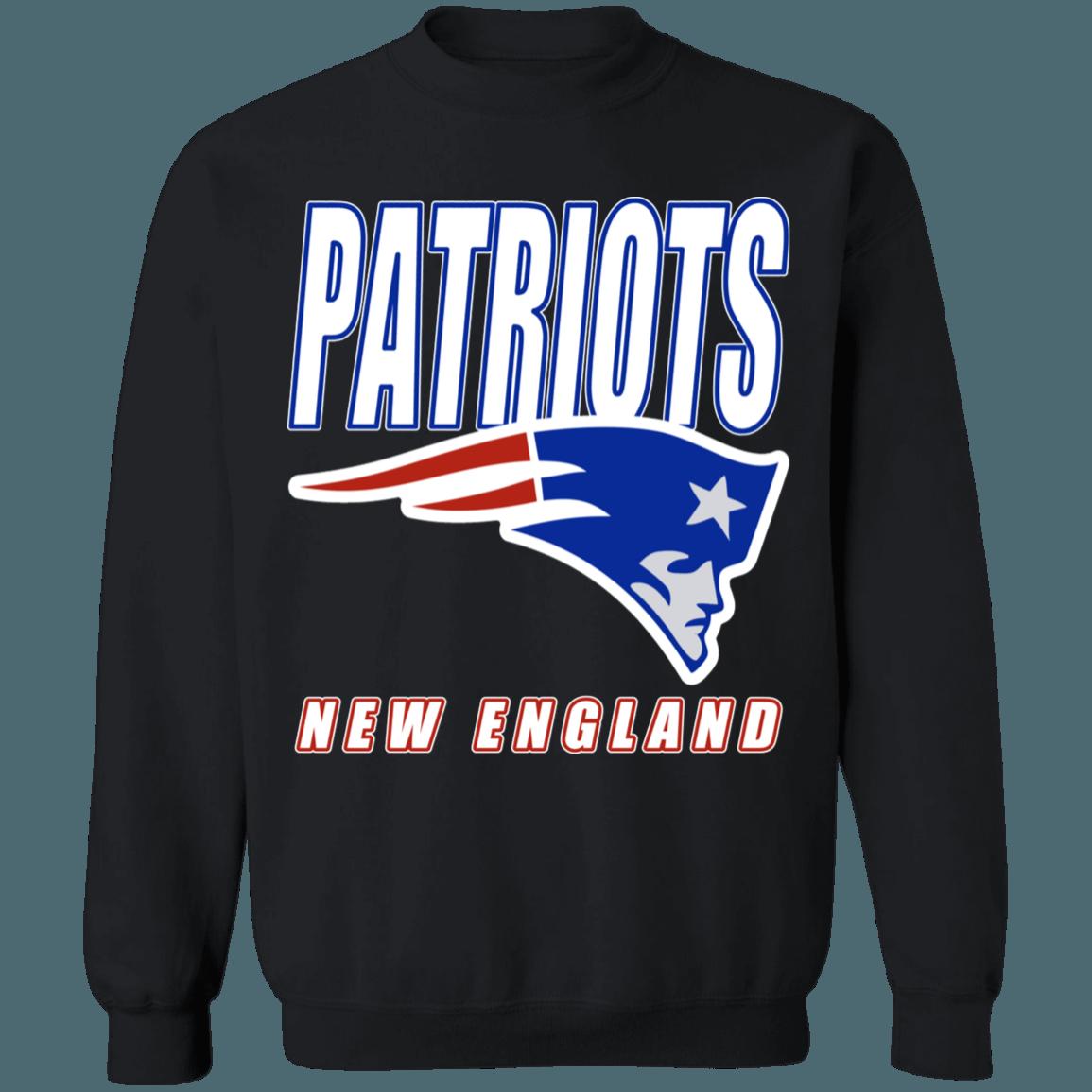 New England Patriots Vintage NFL Crewneck Sweatshirt Hoodie Shirt Gifts for Fans - Image 2