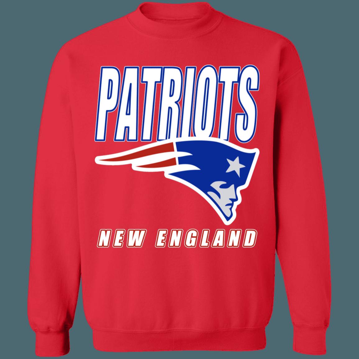 New England Patriots Vintage NFL Crewneck Sweatshirt Hoodie Shirt Gifts for Fans - Image 3