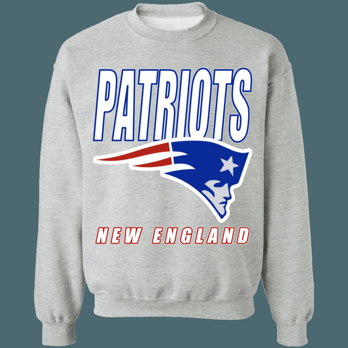 New England Patriots Vintage NFL Crewneck Sweatshirt Hoodie Shirt Gifts for Fans - Image 4