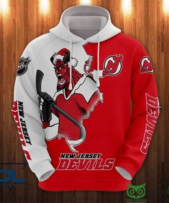 New Jersey Devils 3D Hoodie Zip Hoodie, Nhl 3D All Over Print Hoodie Zip Hoodie