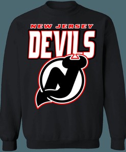 New Jersey Devils BLACK OUT Retro NHL Crewneck Sweatshirt Hoodie Shirt Gifts for Fans