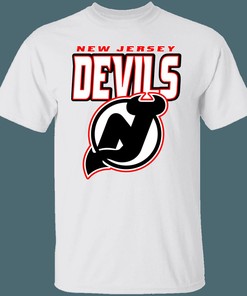 New Jersey Devils BLACK OUT Retro NHL T-Shirt Sweatshirt Hoodie Gifts for Fans