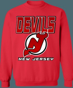 New Jersey Devils Vintage NHL Crewneck Sweatshirt Hoodie Shirt Gifts for Fans