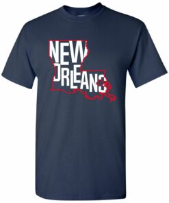 New Orleans Basketball State Outline Unisex Shirt Sweatshirt Pullover Hoodie Reprinted Full Color Full Size