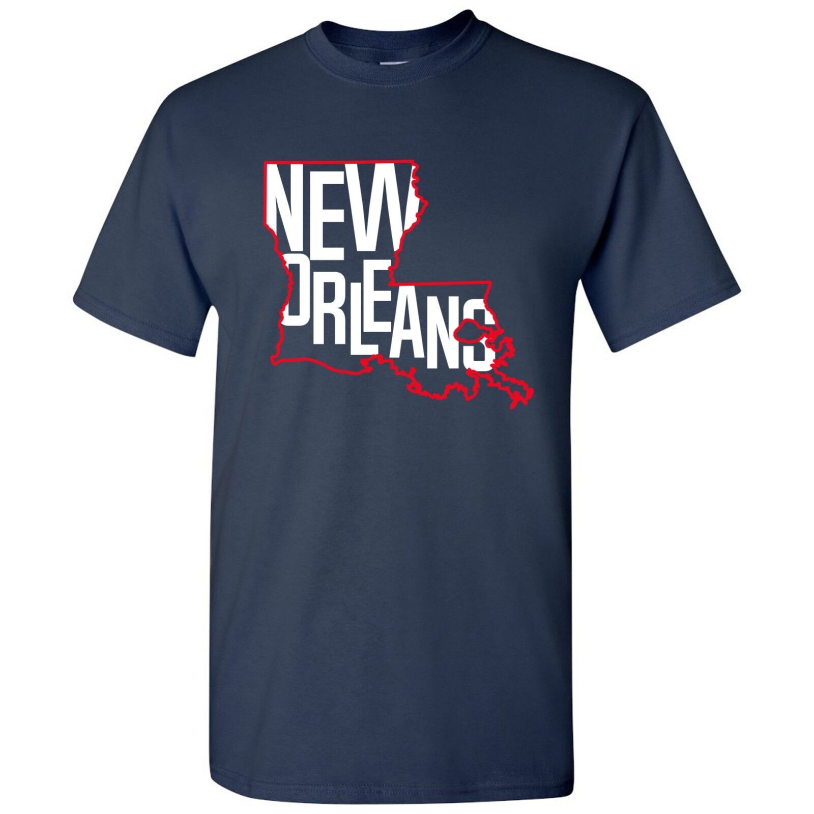 New Orleans Basketball State Outline Unisex Shirt Sweatshirt Pullover Hoodie Reprinted Full Color Full Size