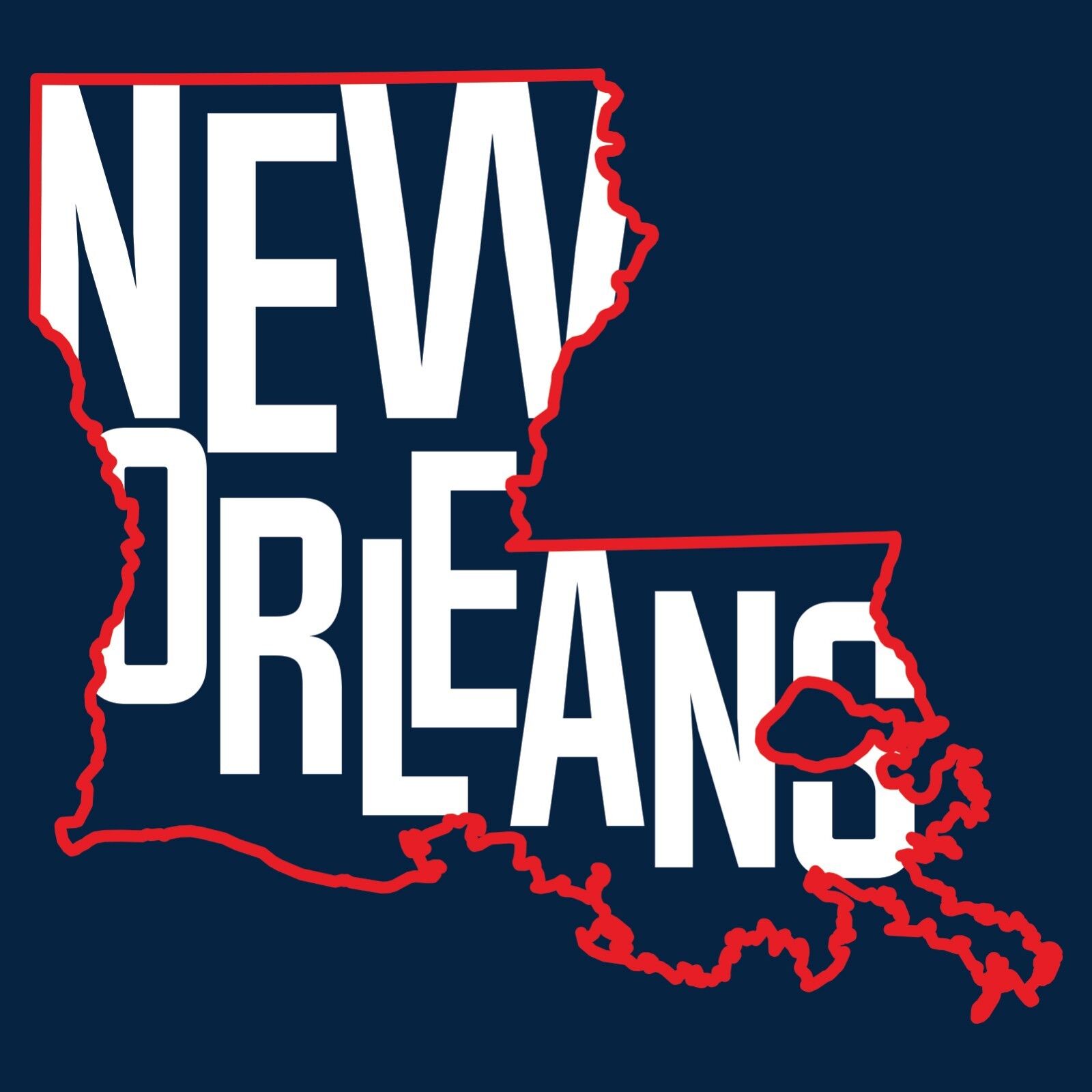 New Orleans Basketball State Outline Unisex Shirt Sweatshirt Pullover Hoodie Reprinted Full Color Full Size