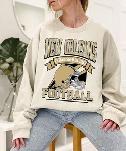 New Orleans Football Team Sweatshirt, Retro New Orleans Football Crewneck Sweatshirt, American Football Fan, NFL Shirt
