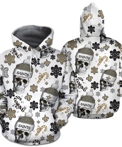 New Orleans Saints 3D Hoodie Zip Hoodie, Nfl 3D All Over Print Hoodie Zip Hoodie For Men Women On Christmas Party