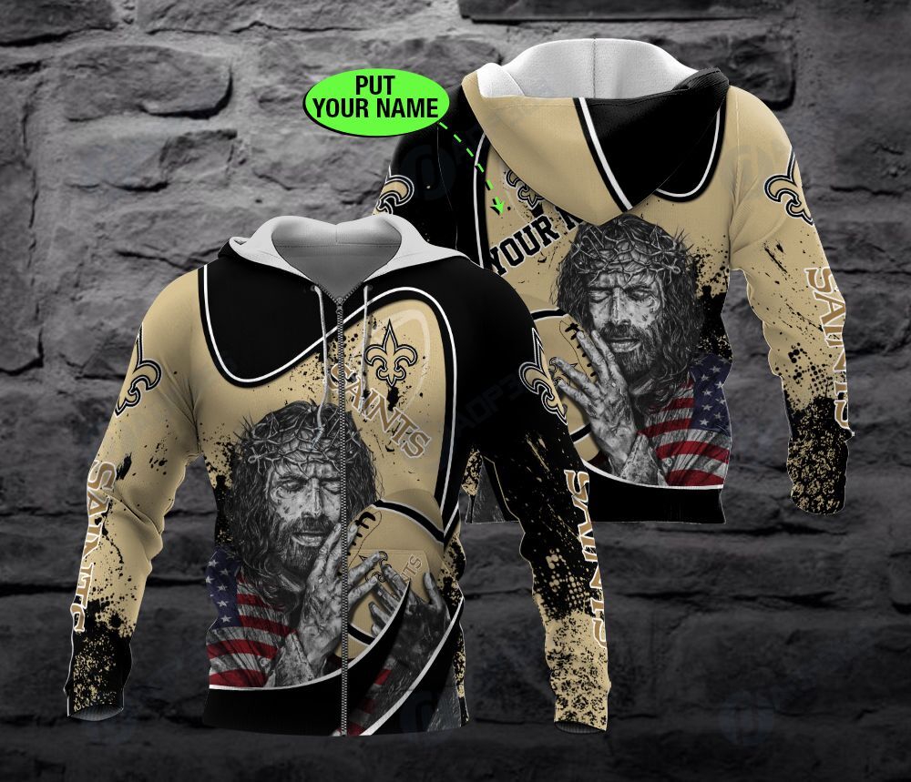 New Orleans Saints Nfl Custom 3D All Over Print Hoodie