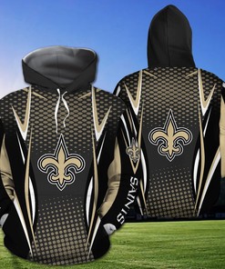 New Orleans Saints Skull American Football Sporty 3D Hoodie Zip Hoodie, Nfl 3D All Over Print Hoodie Zip Hoodie