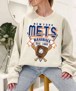 New York Baseball Crewneck Sweatshirt, Vintage New York Baseball Shirt, New York MLB Shirt, Baseball Fan Gifts, New York Fan Shirt
