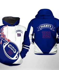 New York Giants Nfl Classic 3D All Over Print Zip Up Hoodie Option