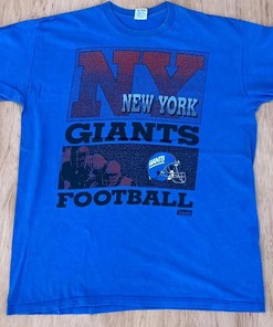New York Giants NFL Tshirt Pullover Hoodie Crewneck Sweatshirt Reprinted Full Color Full Size Gifts For NFL Fans