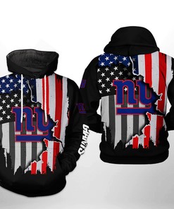 New York Giants Nfl Us Flag Team 3D All Over Print Zip Up Hoodie Option